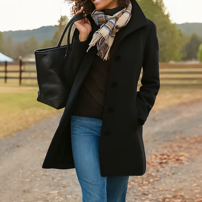 Aurora | Manteau classique avec écharpe assortie offerte