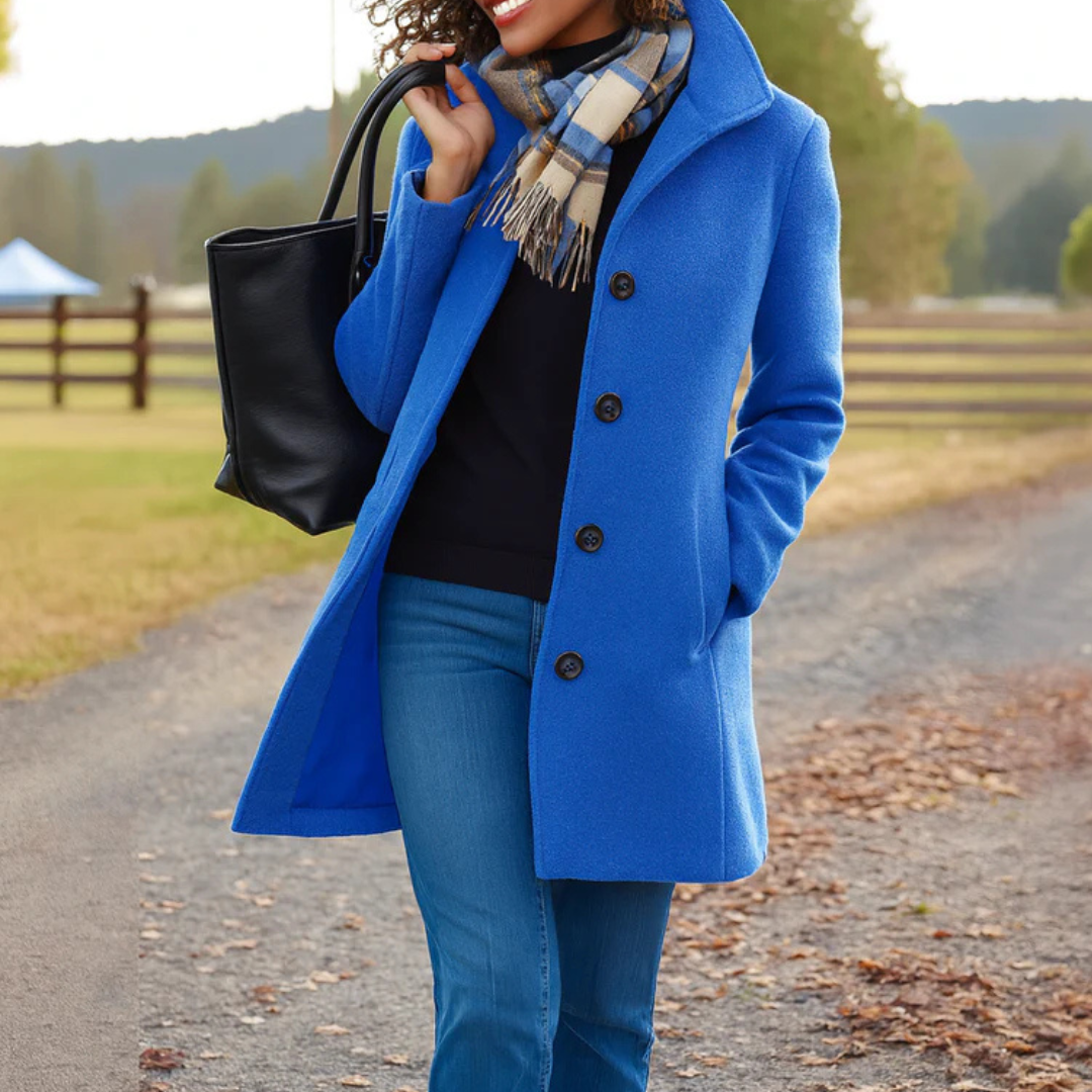 Aurora | Manteau classique avec écharpe assortie offerte