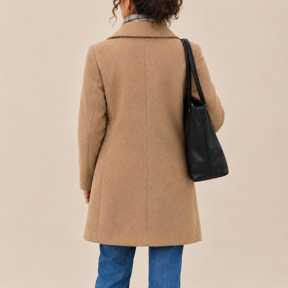 Aurora | Manteau classique avec écharpe assortie offerte