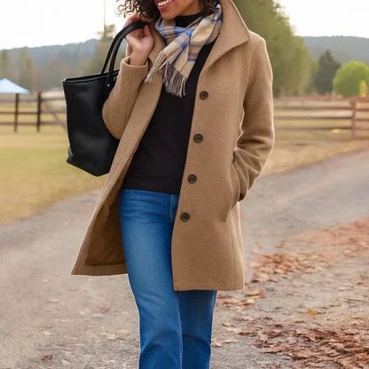 Aurora | Manteau classique avec écharpe assortie offerte