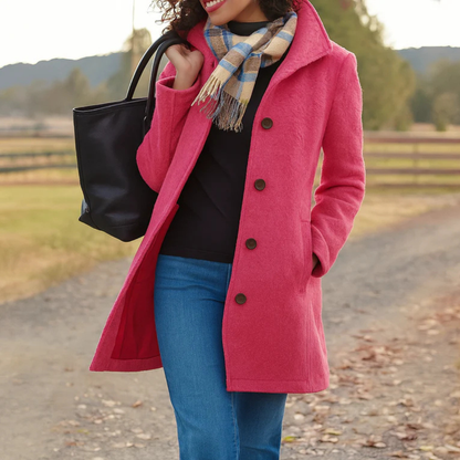 Aurora | Manteau classique avec écharpe assortie offerte