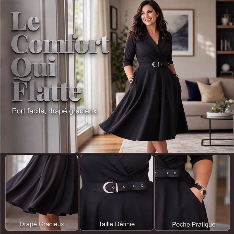 Robe blazer cintrée pour femme