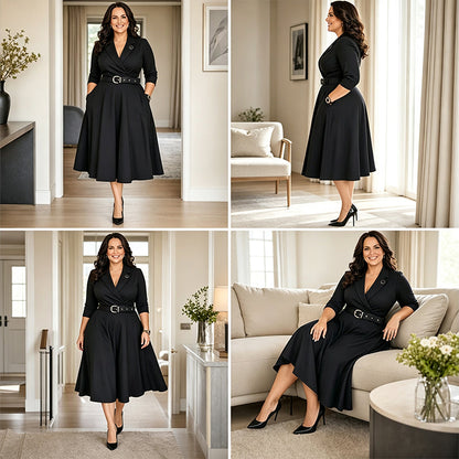Robe blazer cintrée pour femme