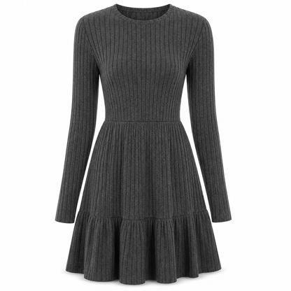 Robe décontractée rayée ajustée pour femme