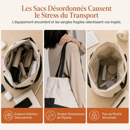 Sac à épaule élégant de grande capacité
